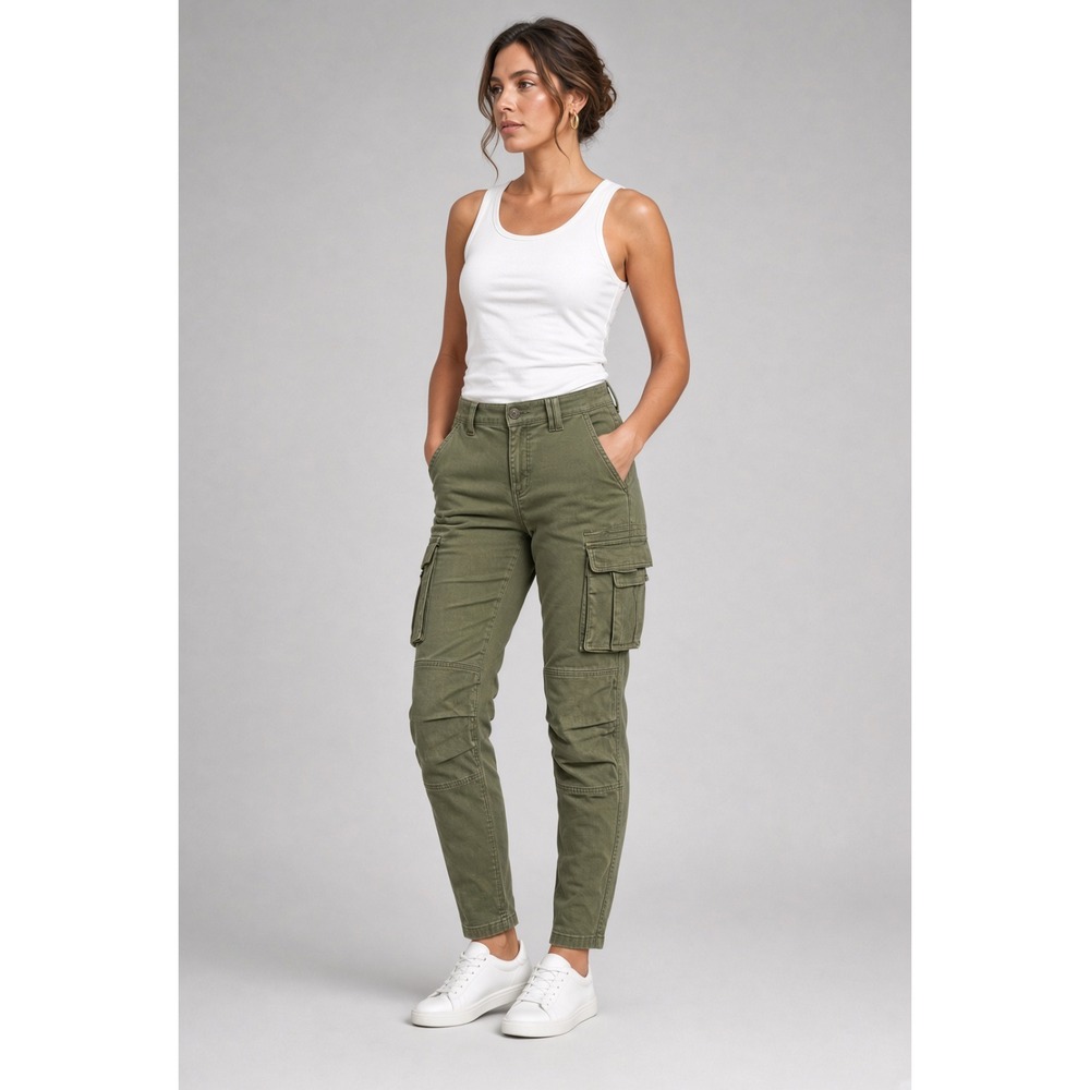 rag & bone Cargo Trouser Pants in District Army Green Women 25 USA Made NWT $298
